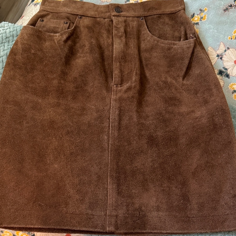 Ralph Lauren Heavy Suede skirt